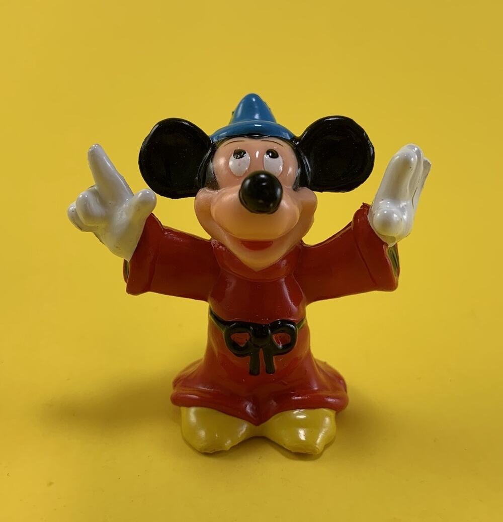 VINTAGE 80’s DISNEY MICKEY MOUSE FANTASIA MOVIE PVC MINI MINIATURE FIGURE 1980’s